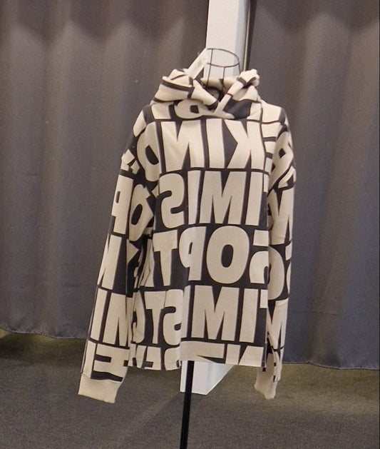 HOODIE MIT KAPUZE UND PRINT VON THESHIRT PROJEKT IN ANTHRAMELANGE MZ#01008 Mode-Zauber