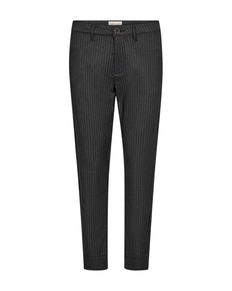 HOSE DAMEN MIT NADELSTREIFEN FQREX VON FREE/QUENT IN DUNKEL GRAU MZ#00591 mode-zauber