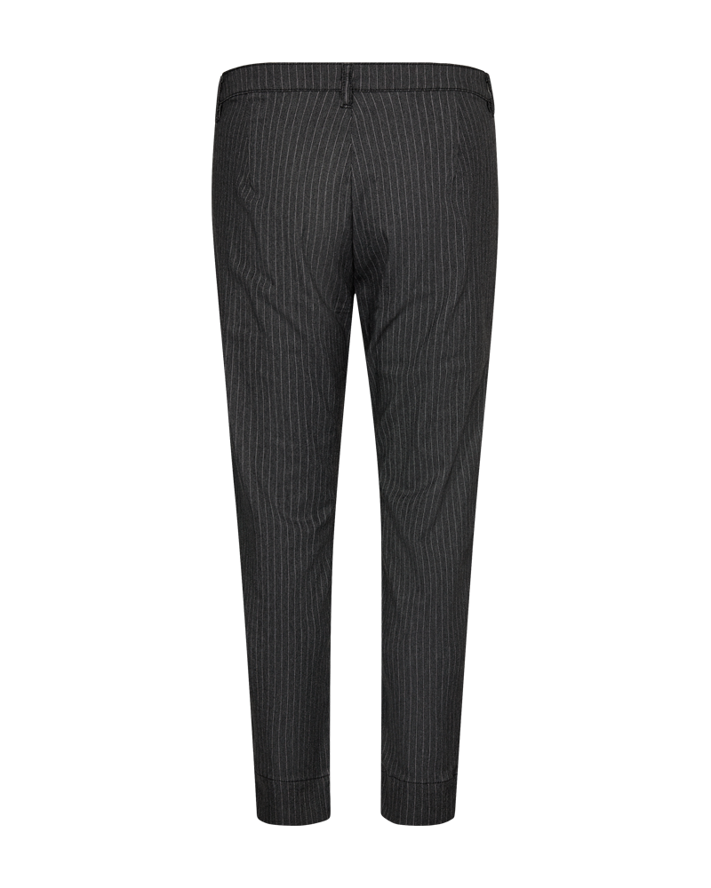 HOSE DAMEN MIT NADELSTREIFEN FQREX VON FREE/QUENT IN DUNKEL GRAU MZ#00591 mode-zauber