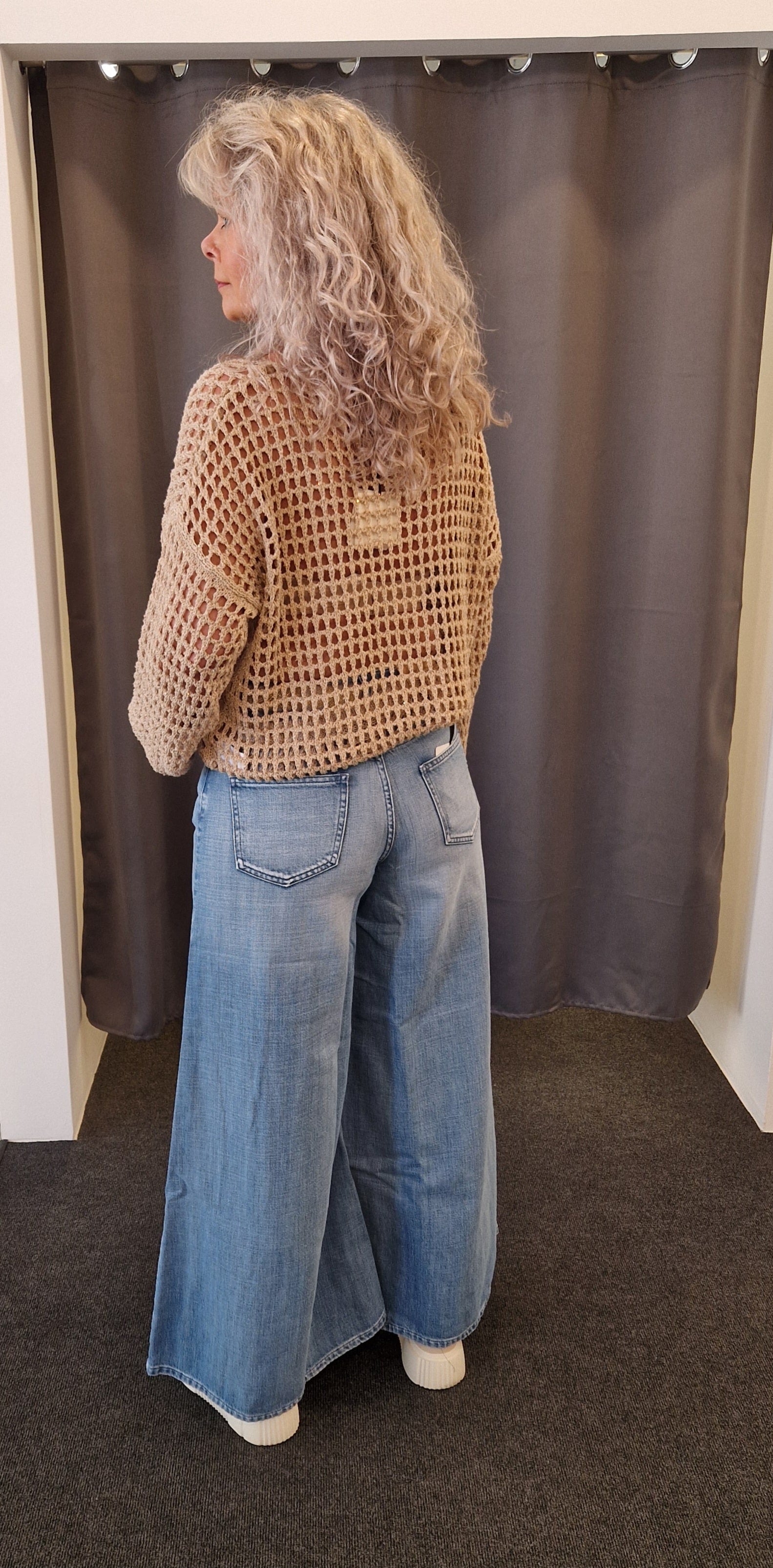 JEANS WIDE LEG VON VICOLO IN BLAU MZ#00785 Mode-Zauber