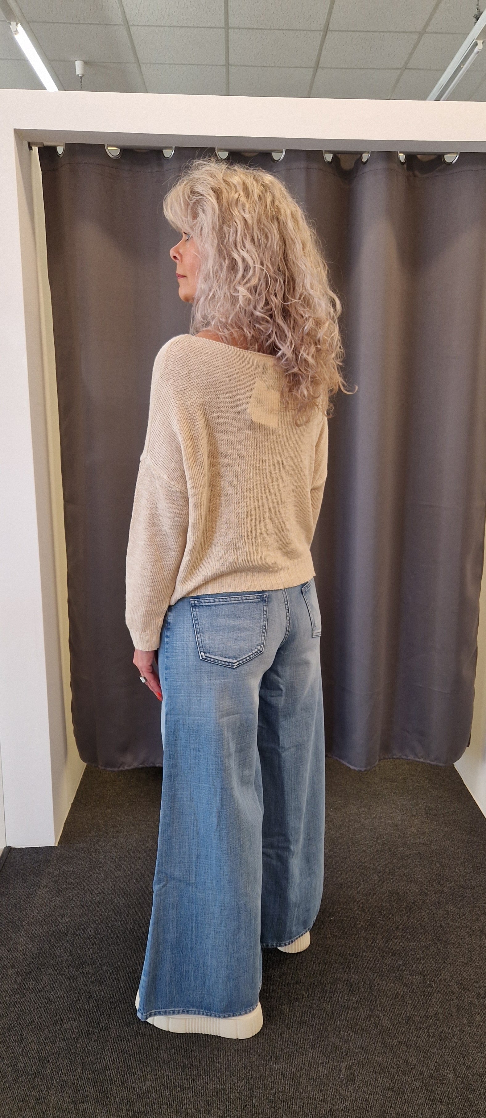 JEANS WIDE LEG VON VICOLO IN BLAU MZ#00785 Mode-Zauber