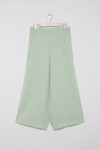 HOSE WIDE LEG PA:LO AUS LYOCELL VON SENSES IN PASTEL-LIME MZ#00863 Mode-Zauber
