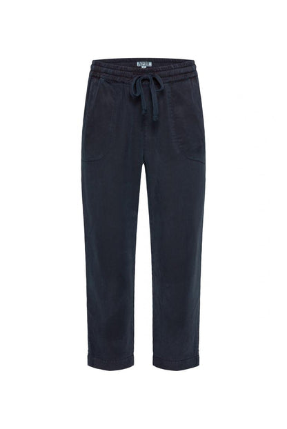 JOGGPANTS PI:O MIT GEWASCHENER TWILL-STRUKTUR VON SENSES IN BLUE NAVY MZ#00946 Mode-Zauber