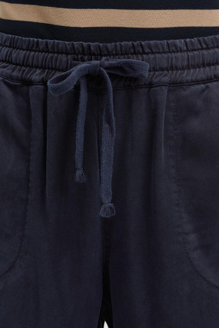 JOGGPANTS PI:O MIT GEWASCHENER TWILL-STRUKTUR VON SENSES IN BLUE NAVY MZ#00946 Mode-Zauber