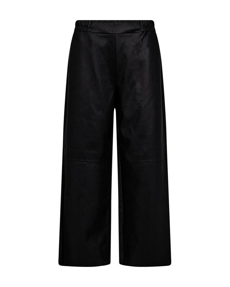 HOSE KUNSTLEDER FQVEGGY VON FREE/QUENT IN BLACK MZ#00957 Mode-Zauber