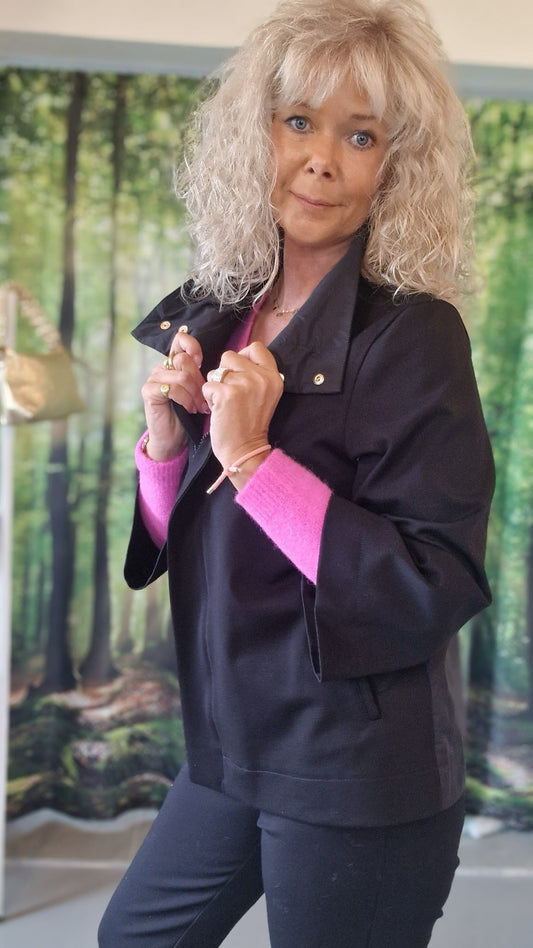 DAMENJACKE MONACO VON DUE AMANTI IN SCHWARZ MZ#00601 Mode-Zauber