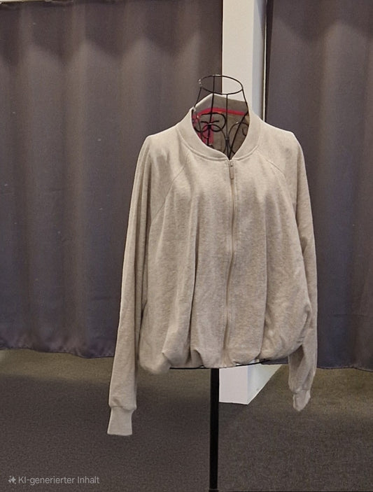 BLOUSONJACKE VON THESHIRT PROJEKT IN LIGHTGREYMELANGE MZ#01010 Mode-Zauber