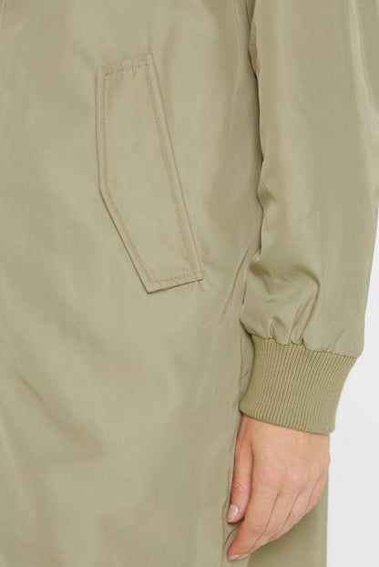 LANGE JACKE O:HIO IM BLOUSON-STIL VON SENSES IN LIGHT SAGE MZ#00878 Mode-Zauber