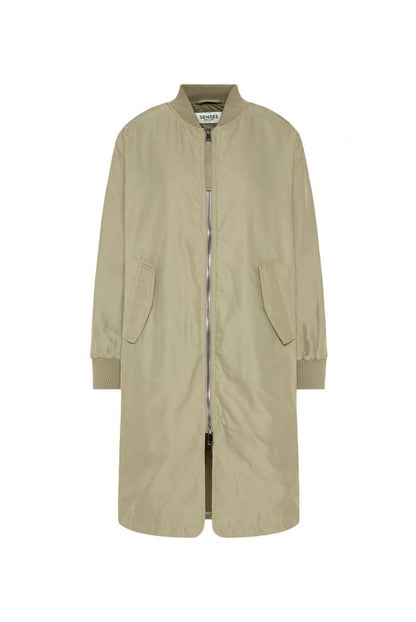 LANGE JACKE O:HIO IM BLOUSON-STIL VON SENSES IN LIGHT SAGE MZ#00878 Mode-Zauber