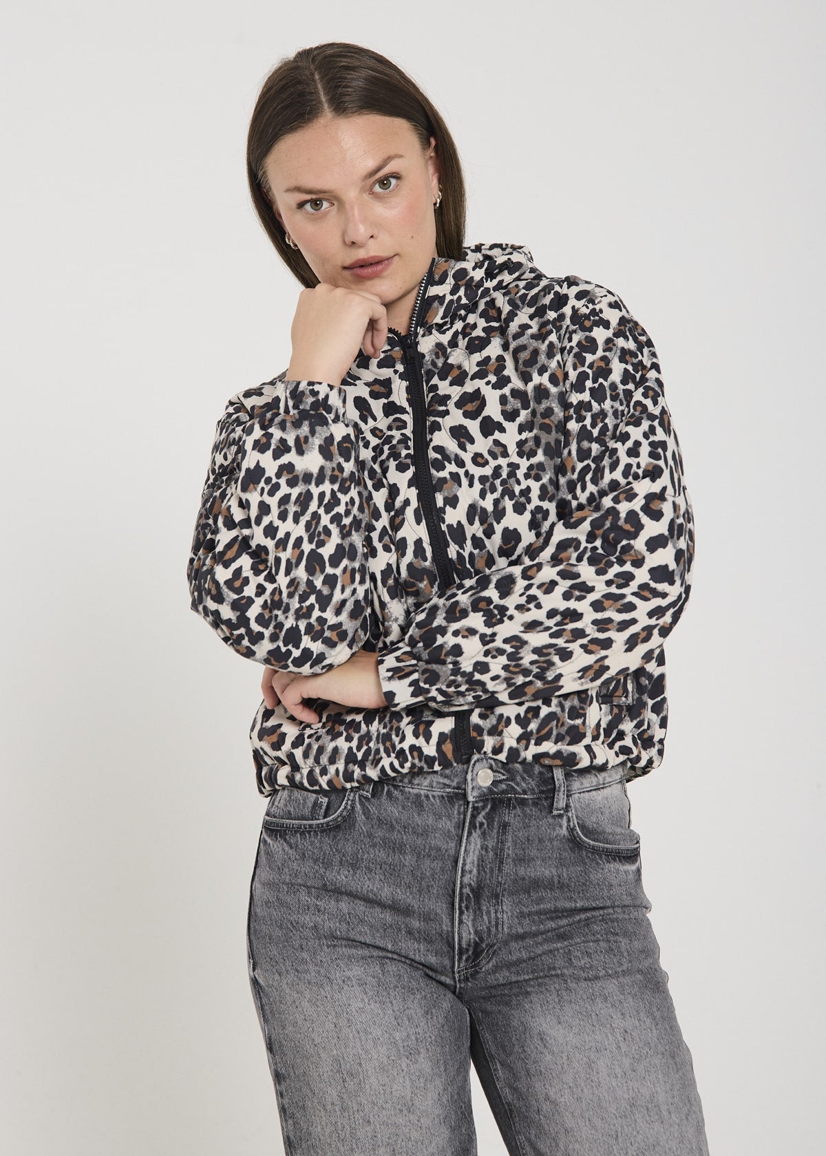 JACKE FQNIALA VON FREE/OUENT IN LEOPARDENPRINT MZ#00921 Mode-Zauber