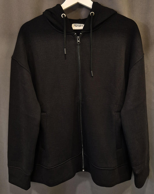 KAPUZEN-JACKE VON SENSES IN SCHWARZ MZ#00991 Mode-Zauber