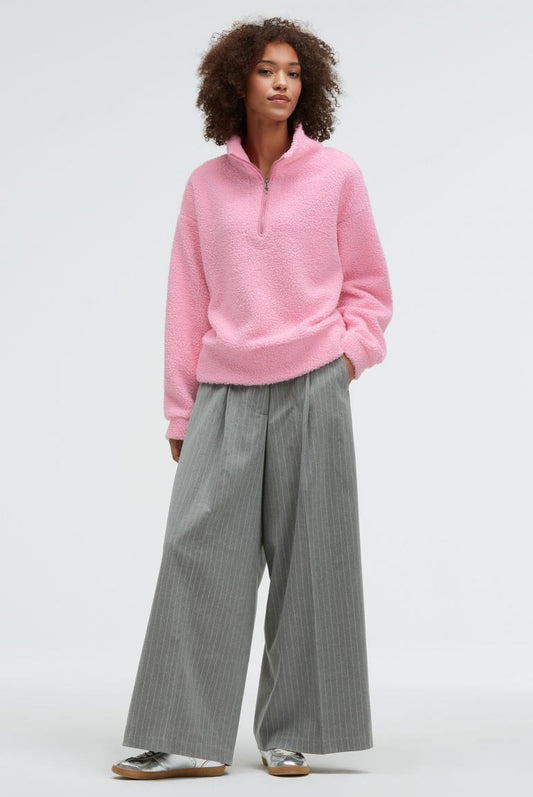 TEDDY-JACKE SO:ME MIT ZIPPER VON SENSES IN ROSE PINK MZ#00999 Mode-Zauber