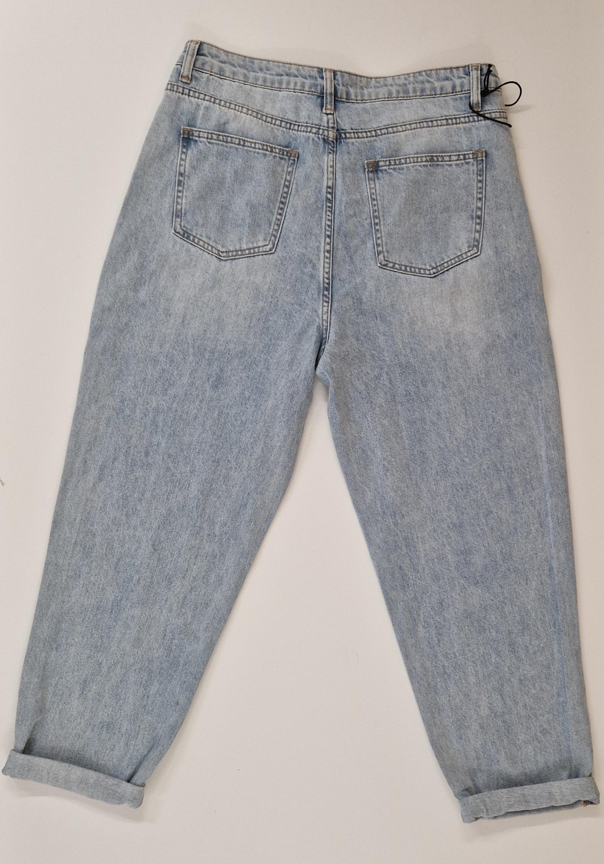 JEANS VON 3D DENIM IN BLAU MZ#00837 Mode-Zauber