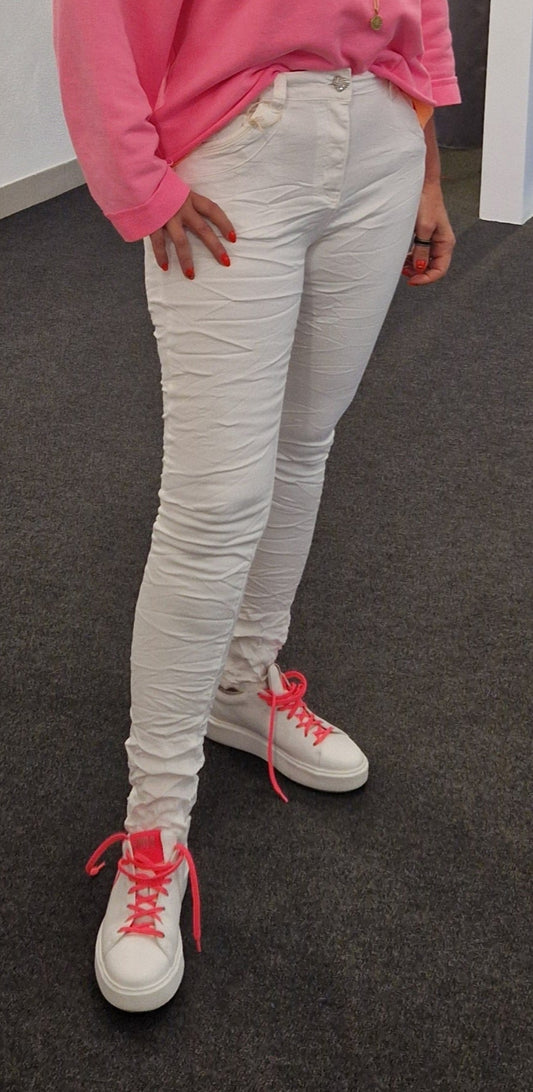 JEANS VON SEWELLY IN WEISS MZ#00841 Mode-Zauber