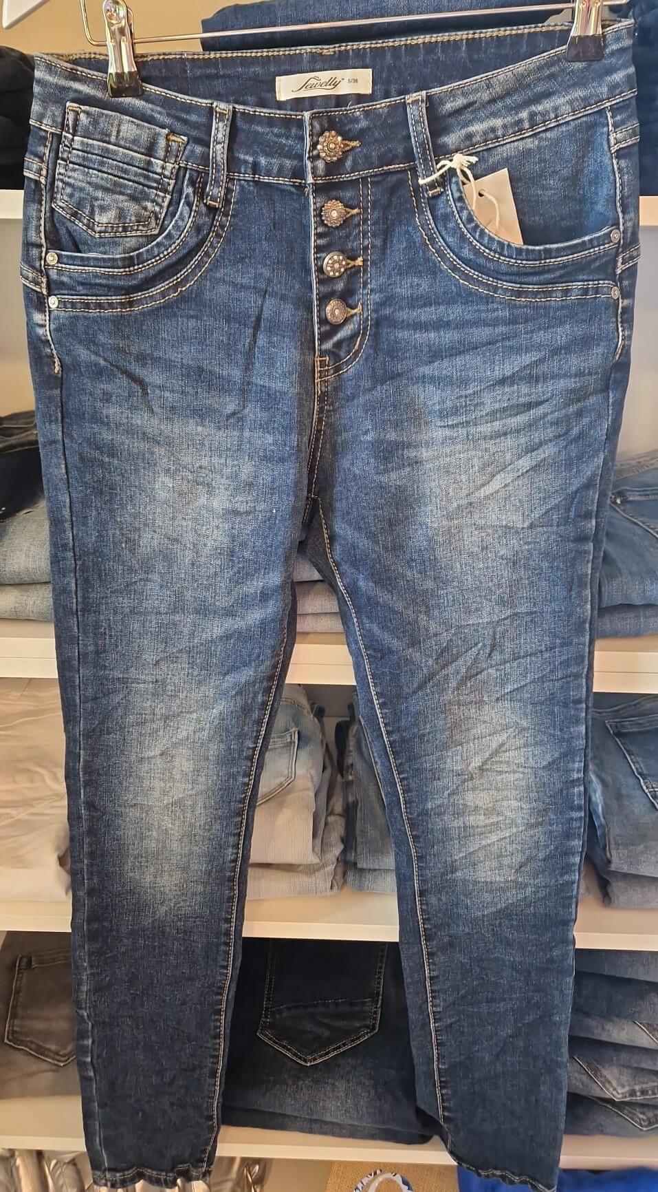 jeans damen blau