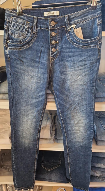 jeans damen blau