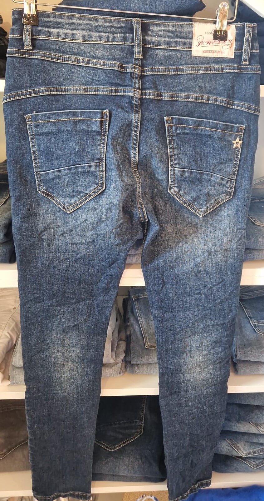 jeans damen blau