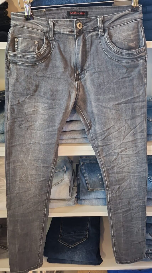 jeans damen grau