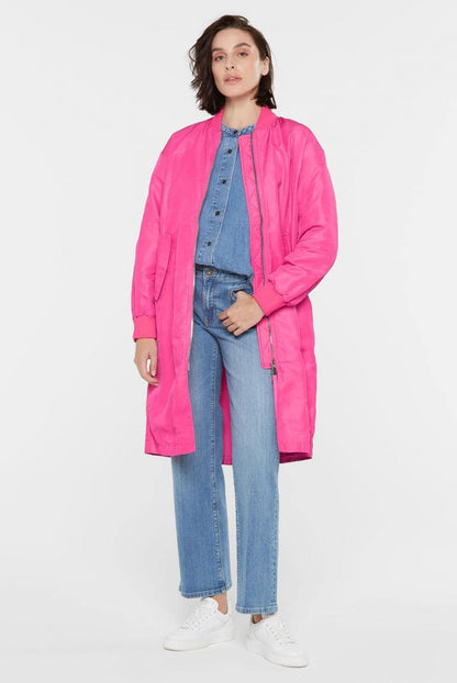 LANGE JACKE O:HIO IM BLOUSON-STIL VON SENSES IN LIGHT SAGE MZ#00878 Mode-Zauber