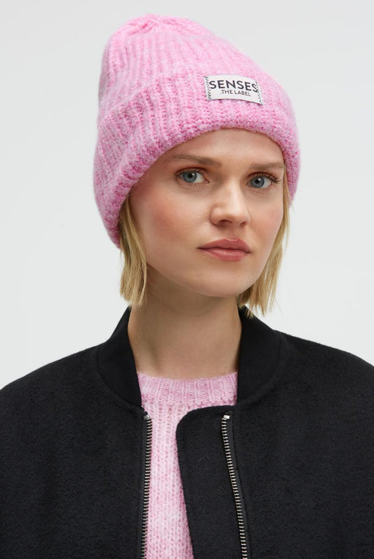STRICKMUETZE AL:PS VON SENSES IN ROSE PINK MELANGE MZ#00944 Mode-Zauber