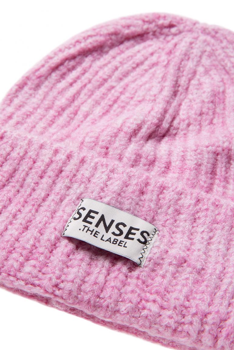 STRICKMUETZE AL:PS VON SENSES IN ROSE PINK MELANGE MZ#00944 Mode-Zauber