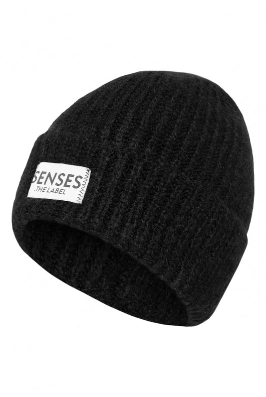 STRICKMUETZE  VON SENSES IN SCHWARZ MZ#00988 Mode-Zauber