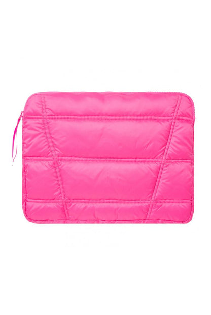 PUFFER TABLET CASE AM:AL VON SENSES IN VIVID PINK  MZ#00887 Mode-Zauber