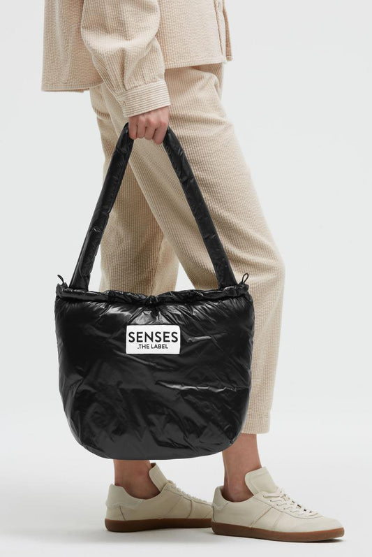 PUFFER TOTE BAG AD:NA VON SENSES IN BLACK MZ#00942 Mode-Zauber