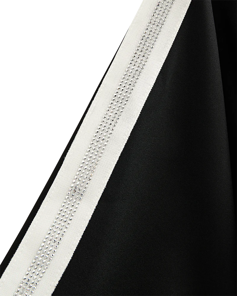 PULLOVER FQMALACY VON FREE/QUENT IN SCHWARZ MIT STREIFEN MZ#01027 Mode-Zauber