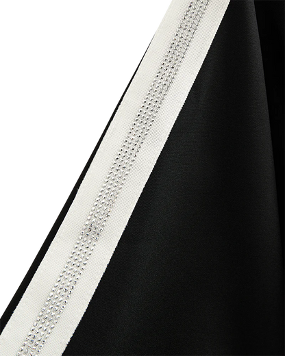 PULLOVER FQMALACY VON FREE/QUENT IN SCHWARZ MIT STREIFEN MZ#01027 Mode-Zauber