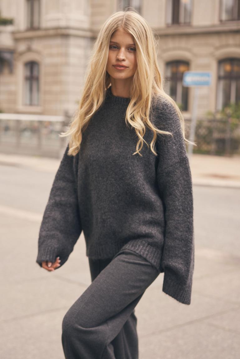 PULLOVER MELLIERT KO:BE MIT WEITEN ÄRMELN VON SENSES MZ#01002 Mode-Zauber