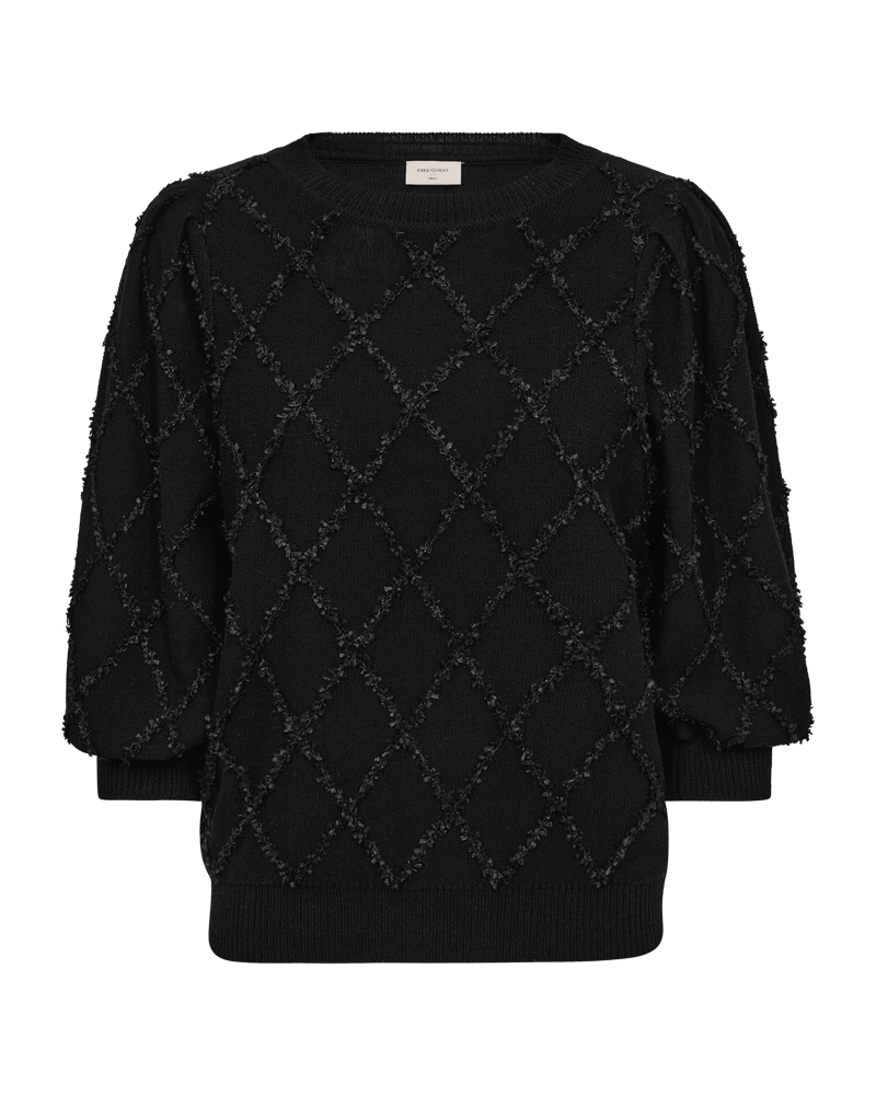 PULLOVER  DAMEN FQSAFRI VON FREE/QUENT IN SCHWARZ MZ#01018 Mode-Zauber
