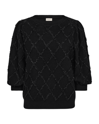 PULLOVER  DAMEN FQSAFRI VON FREE/QUENT IN SCHWARZ MZ#01018 Mode-Zauber