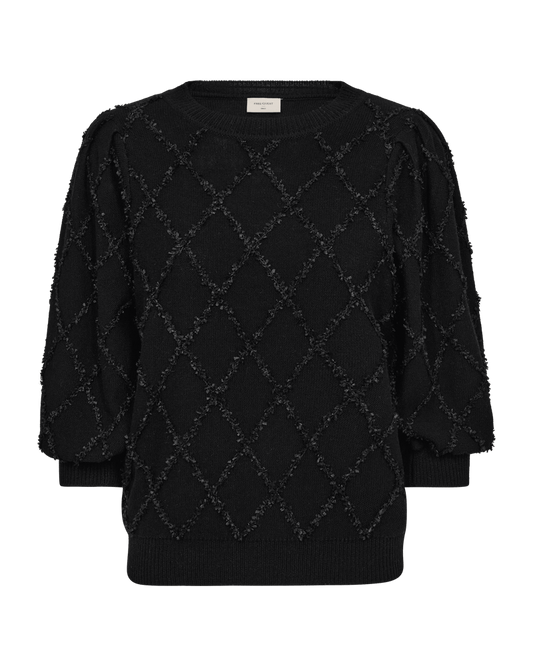 PULLOVER  DAMEN FQSAFRI VON FREE/QUENT IN SCHWARZ MZ#01018 Mode-Zauber