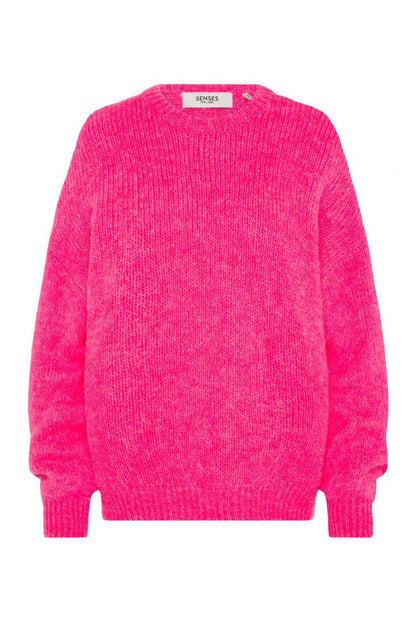FLAUSCHIGER PULLOVER KA:MILE VON SENSES IN NEON PINK MZ#00880 Mode-Zauber