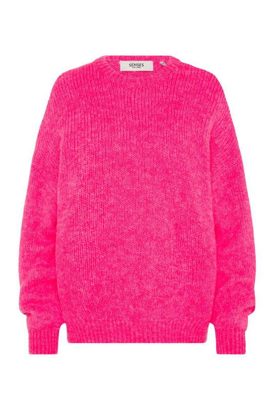 FLAUSCHIGER PULLOVER KA:MILE VON SENSES IN NEON PINK MZ#00880 Mode-Zauber
