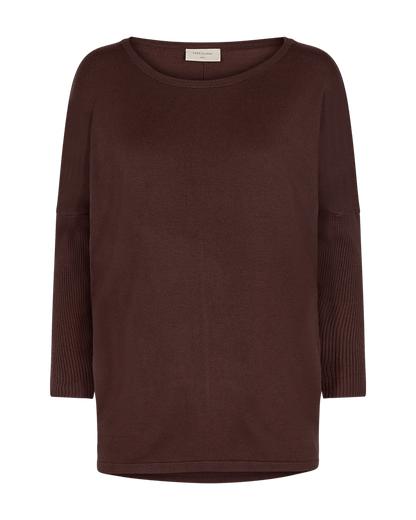 PULLOVER FQJONE VON FREE/QUENT IN COFFEE BEAN MZ#00912 Mode-Zauber