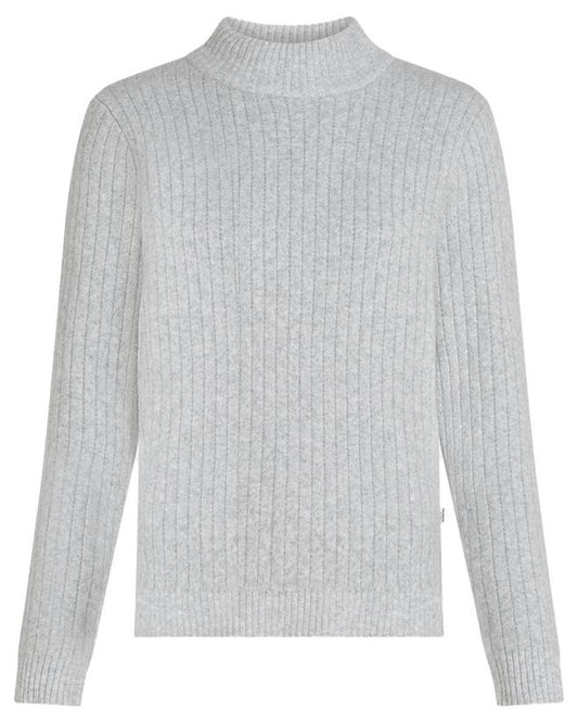 PULLOVER VON PENN&INK W25C293 IN GREY MELANGE MZ#00913 Mode-Zauber