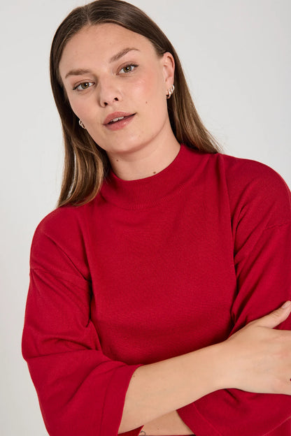 PULLOVER FQCONNY VON FREE/QUENT IN CHILI PEPPER MZ#00924 Mode-Zauber