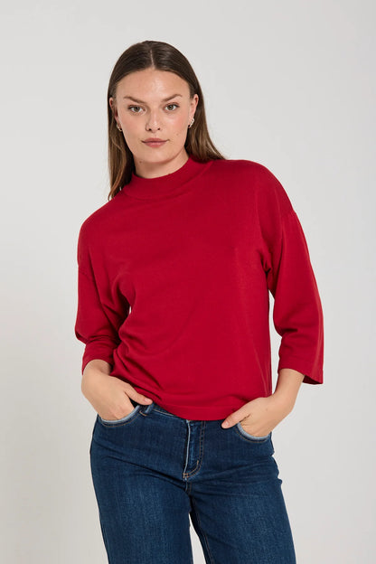 PULLOVER FQCONNY VON FREE/QUENT IN CHILI PEPPER MZ#00924 Mode-Zauber