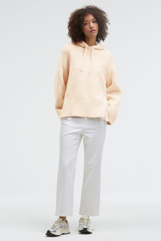 Brushed Kapuzenpullover KO:SY VON SENSES IN BUTTERCREAM MZ#00941 Mode-Zauber