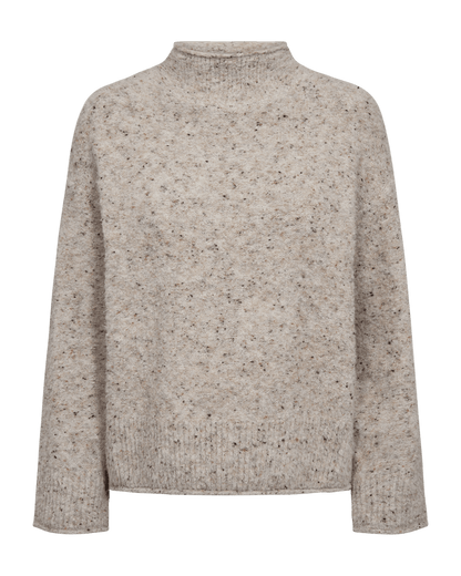 PULLOVER FQGRSNEMES VON FREE/QUENT IN MOONBEAM MELANGE MZ#00977 Mode-Zauber