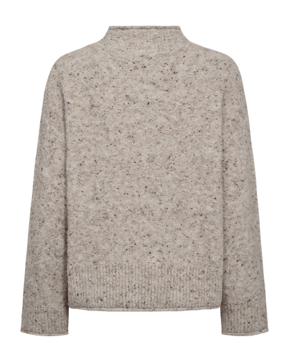 PULLOVER FQGRSNEMES VON FREE/QUENT IN MOONBEAM MELANGE MZ#00977 Mode-Zauber