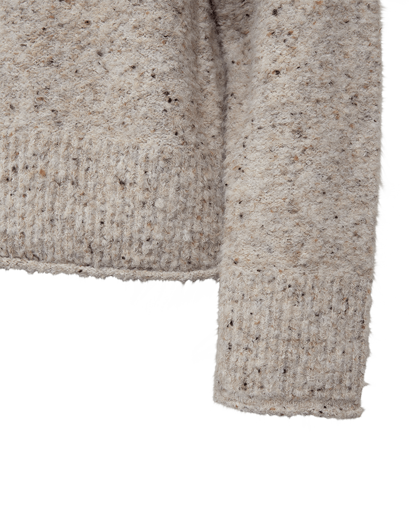 PULLOVER FQGRSNEMES VON FREE/QUENT IN MOONBEAM MELANGE MZ#00977 Mode-Zauber