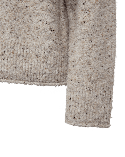 PULLOVER FQGRSNEMES VON FREE/QUENT IN MOONBEAM MELANGE MZ#00977 Mode-Zauber