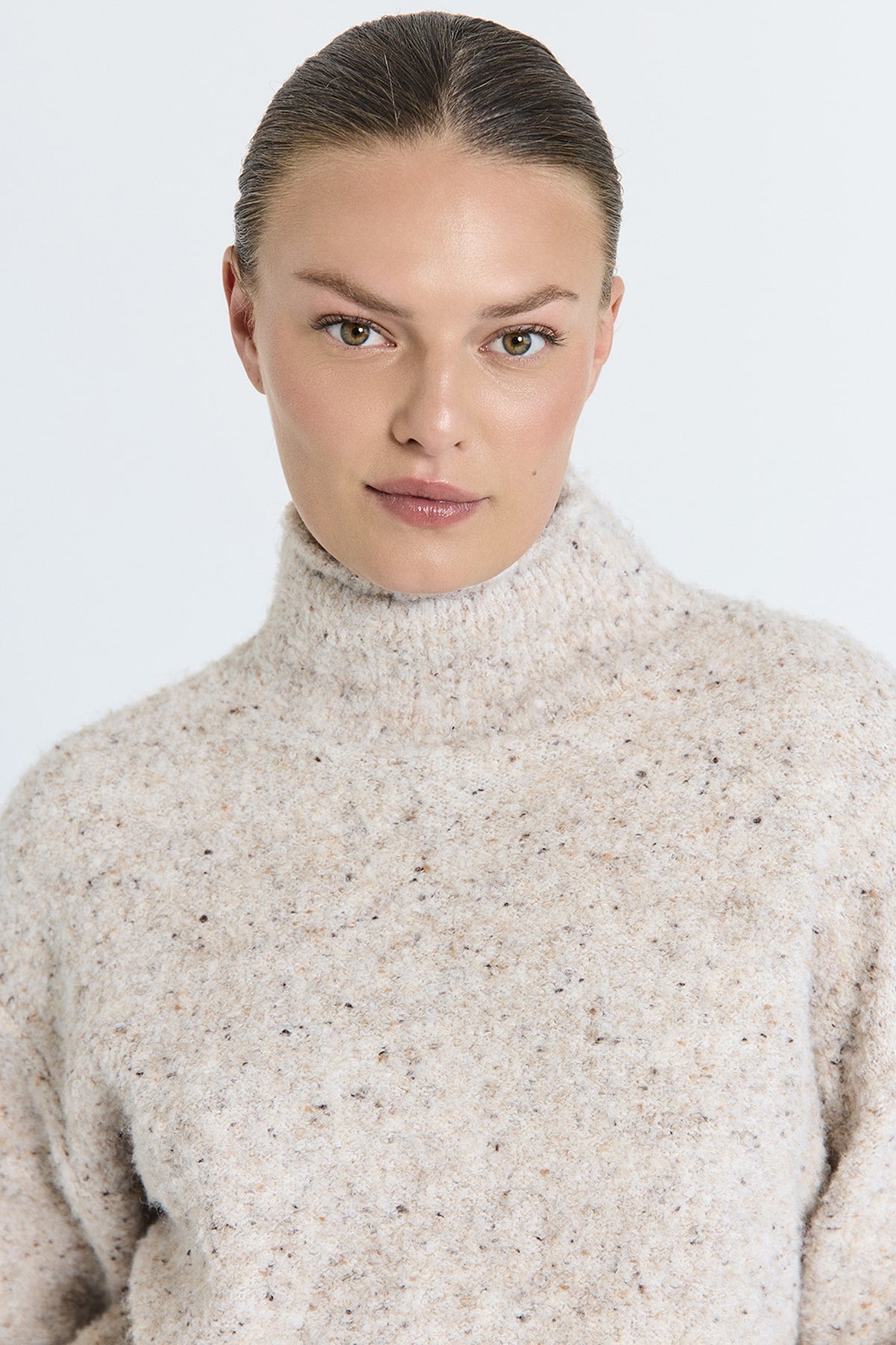 PULLOVER FQGRSNEMES VON FREE/QUENT IN MOONBEAM MELANGE MZ#00977 Mode-Zauber