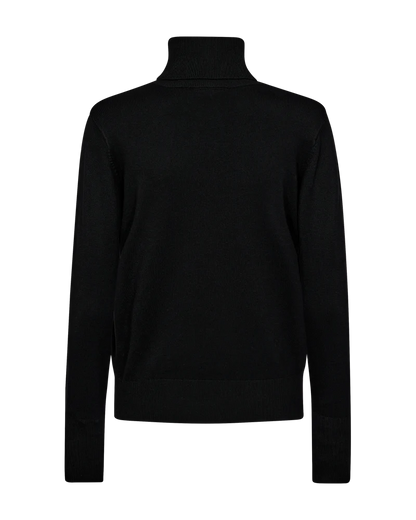 PULLOVER FQKATIE ROLLKRAGEN VON FREE/QUENT IN SCHWARZ MZ#00981 Mode-Zauber