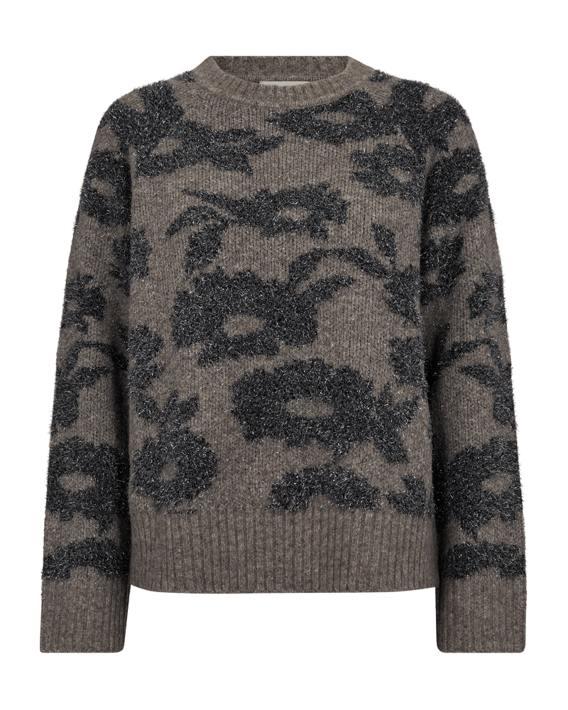 PULLOVER VON FREE/QUENT IN MOREL MEL. w. MED. GREY MEL. MZ#00987 Mode-Zauber