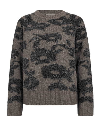 PULLOVER VON FREE/QUENT IN MOREL MEL. w. MED. GREY MEL. MZ#00987 Mode-Zauber