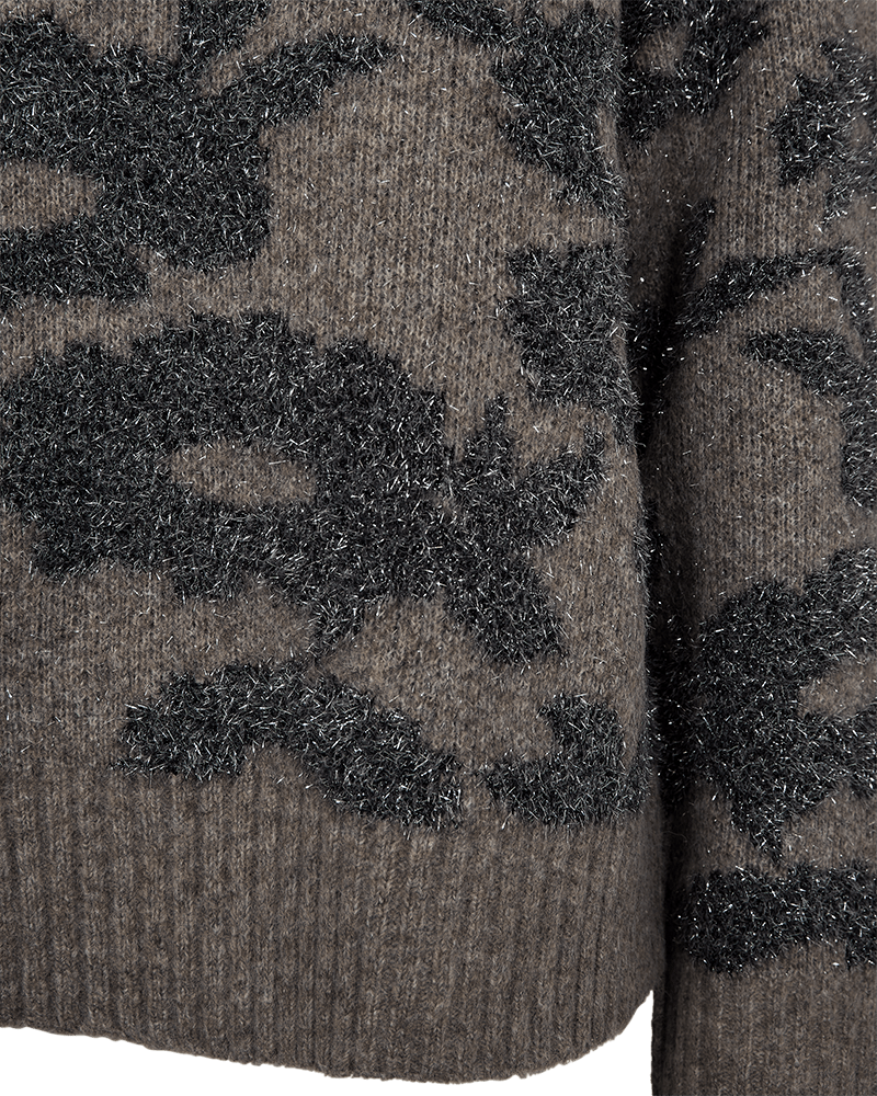 PULLOVER VON FREE/QUENT IN MOREL MEL. w. MED. GREY MEL. MZ#00987 Mode-Zauber